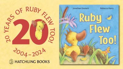 20 Years of Ruby Flew Too! Logo and cover image